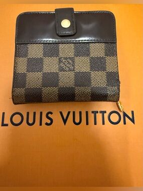 Louis Vuitton Brown Damier Compact Wallet